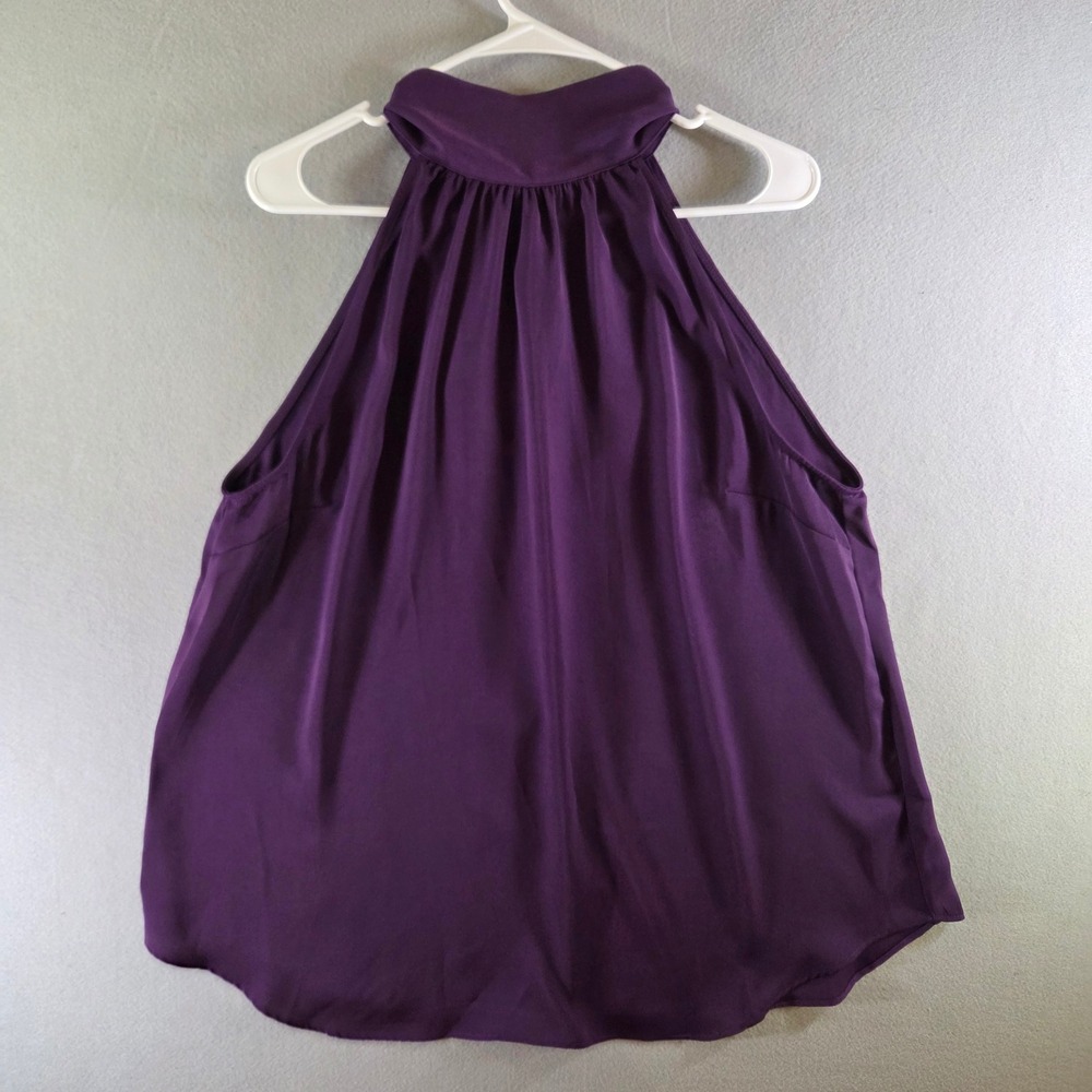 NWT City Chic Sultry Shine Halter Top Purple Sleeveless Tie Back Plus Size 16